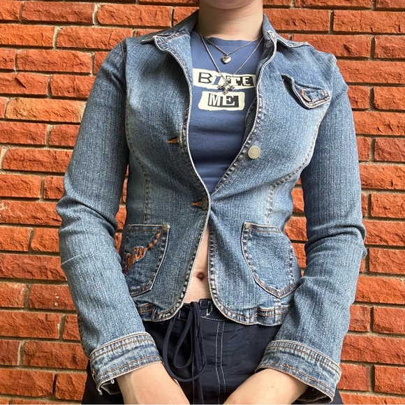 Y2K denim jacket - Picture 7 of 16